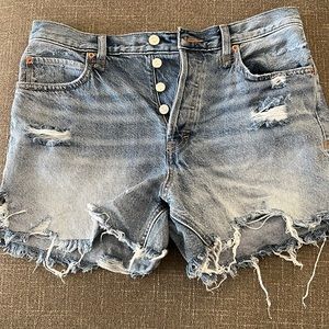 Free People Makai Distressed Jean shorts
